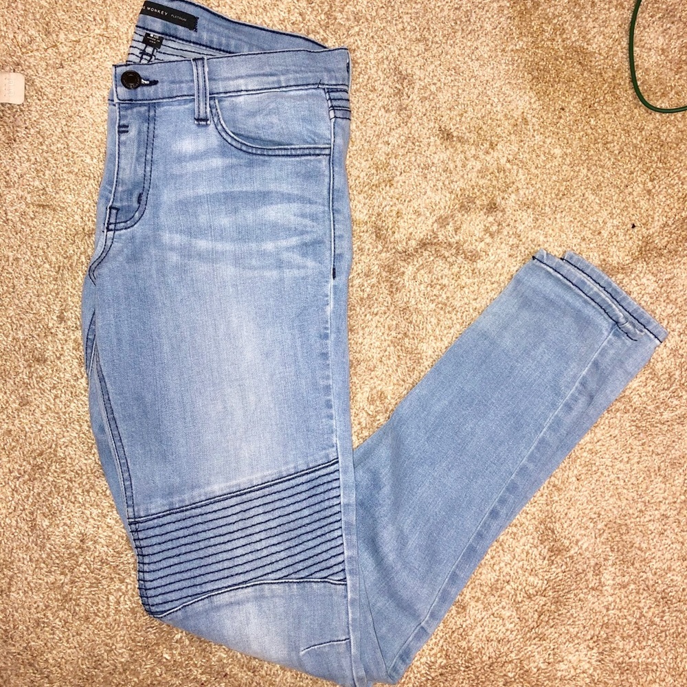 Flying monkey platinum jeans
